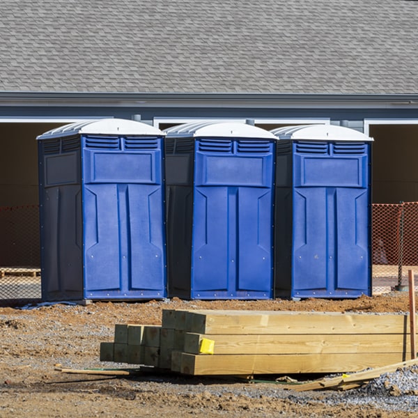 how can i report damages or issues with the portable restrooms during my rental period in Greenville New Hampshire